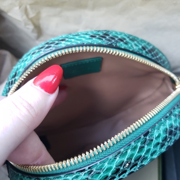 Gucci Crossbody - Ophidia Emerald Green Python - 100% Authentic - Picture 3 of 5